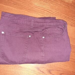 Ruff Hewn Burgundy skinny jeans